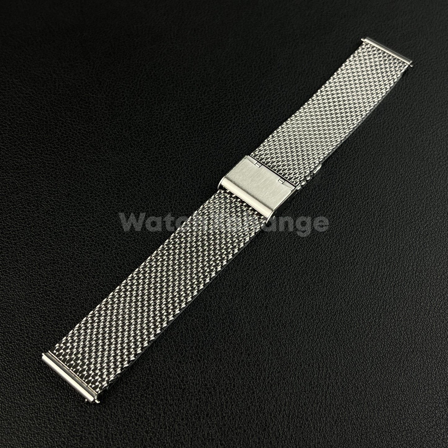 Silver Milanese Mesh Watch Strap Band Stainless Metal Quick Release 18mm - 24mm