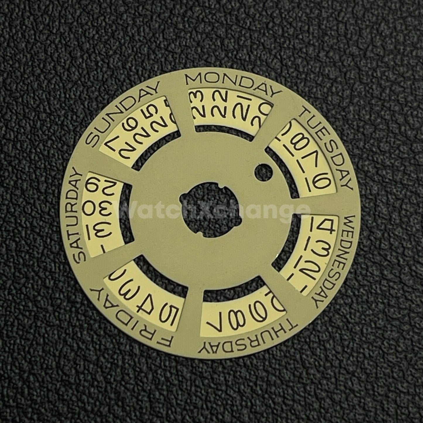 Gold Date Day Week Disk Wheel Overlay For ETA 2836 Miyota 8215 2813