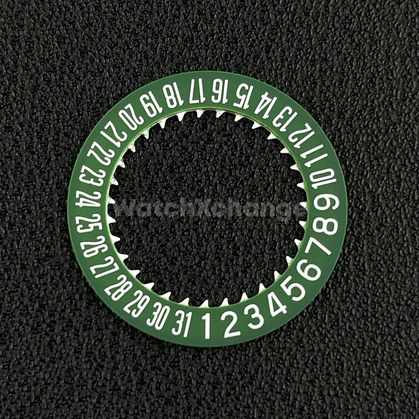 Green White Date Disk Wheel for NH36 NH35 Movement Date at 6 o'clock Position