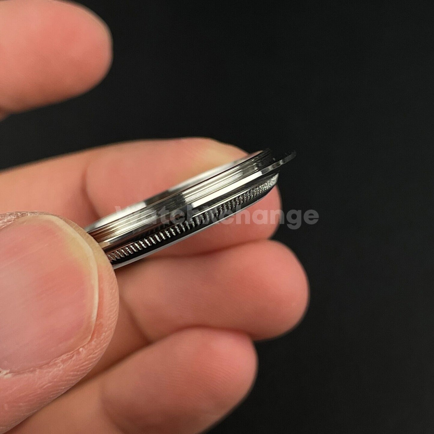 Silver Watch Back Cover 35.5mm for NH35 40MM SUB/Yacht /39.5MM Retro Case