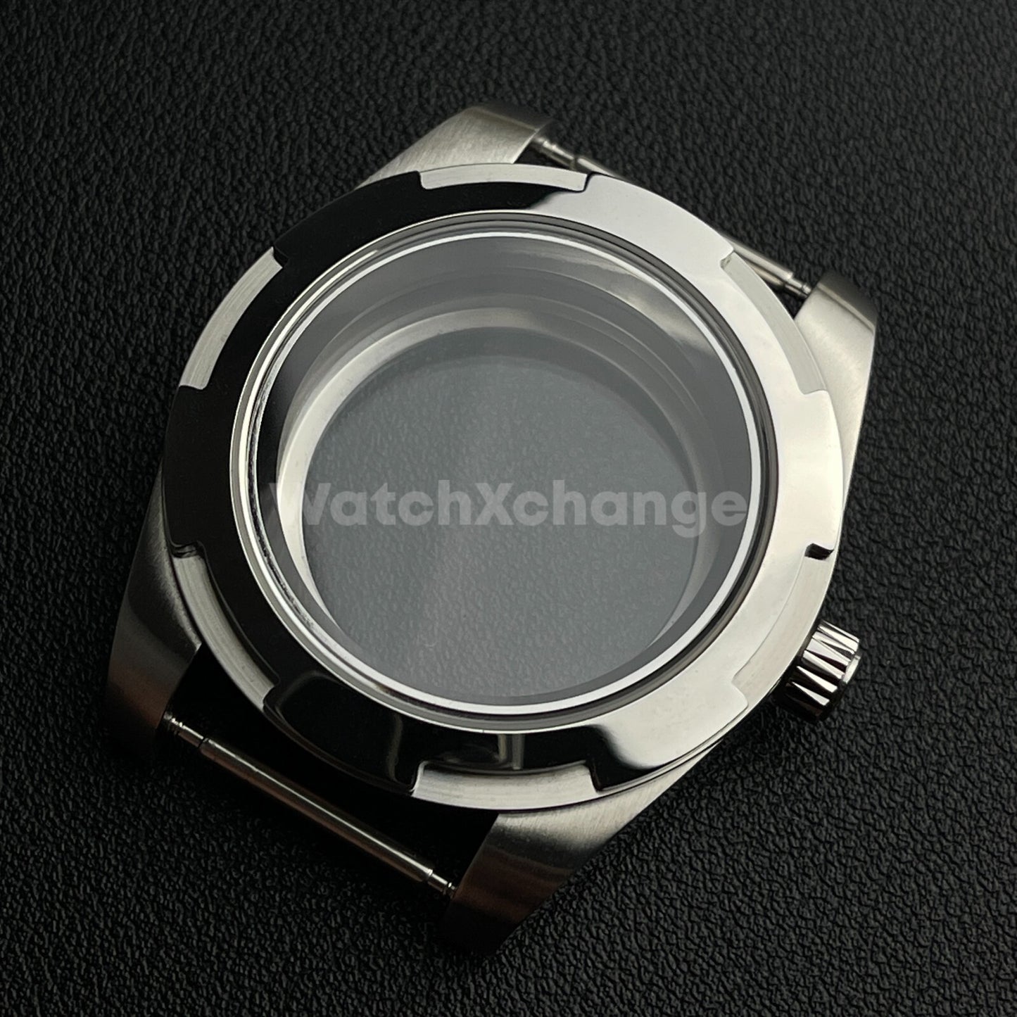 41mm Silver Watch Case Modified Sapphire Diving for NH35/NH36 Movement