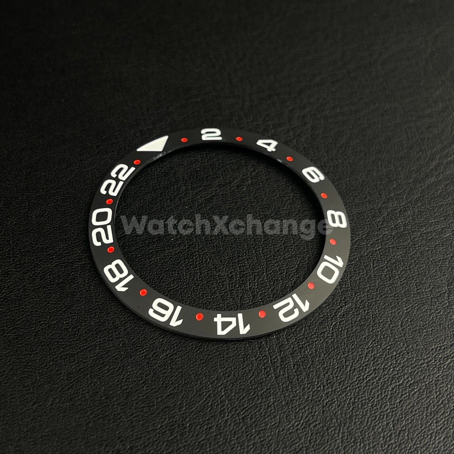 38mm Ceramic Bezel insert Black White & Red For Rolex Seiko SKX SRPD
