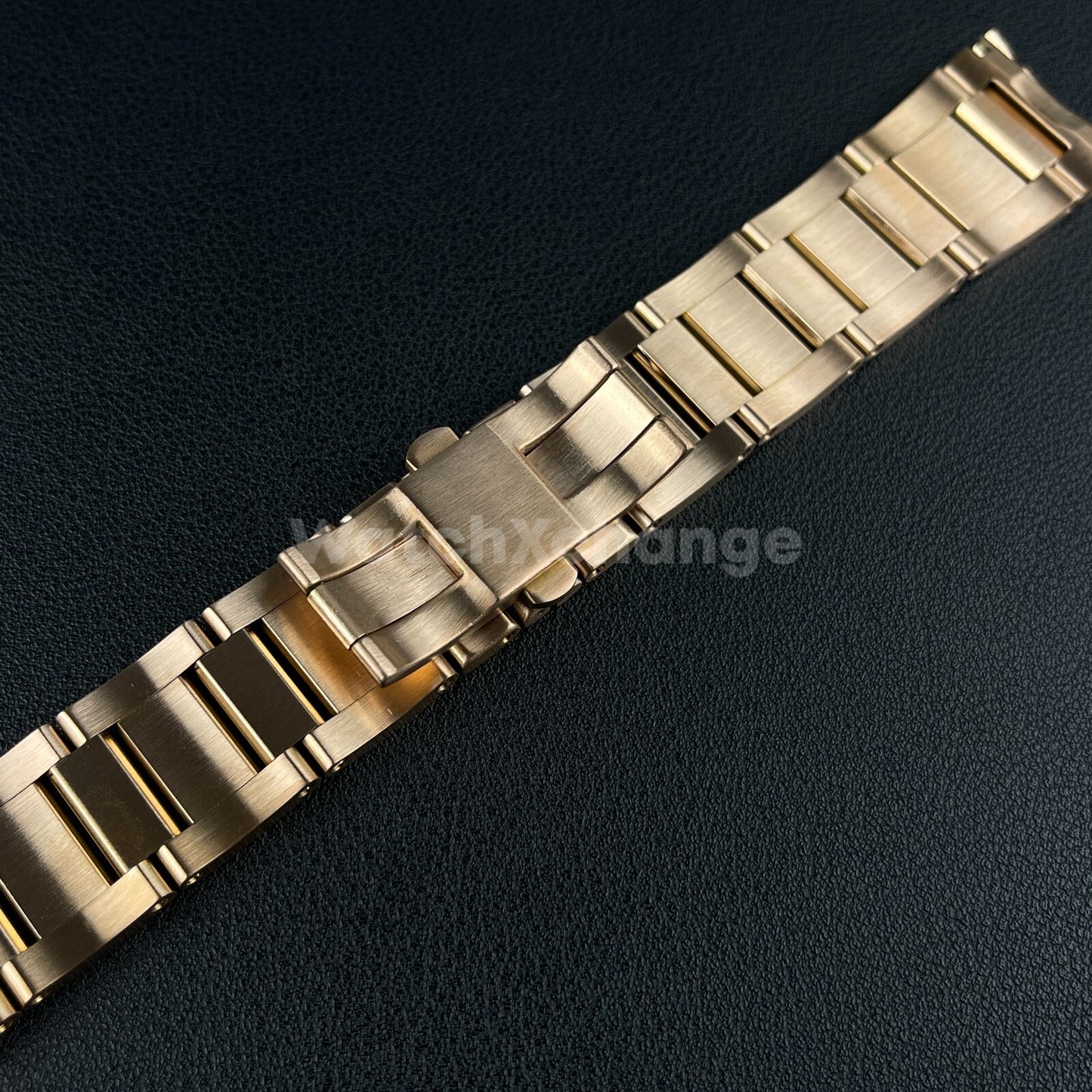 23mm Rose Gold Stainless Steel Watch Band Strap For Cartier Calibre W7100015