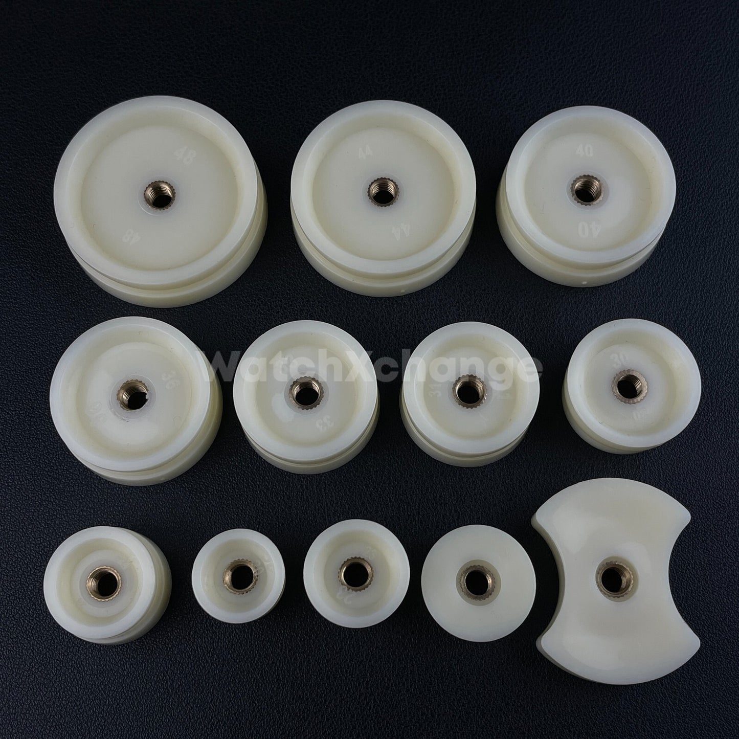 Watch Back Press Crystal Tool With 12 Nylon Dies Closer Battery Replacement