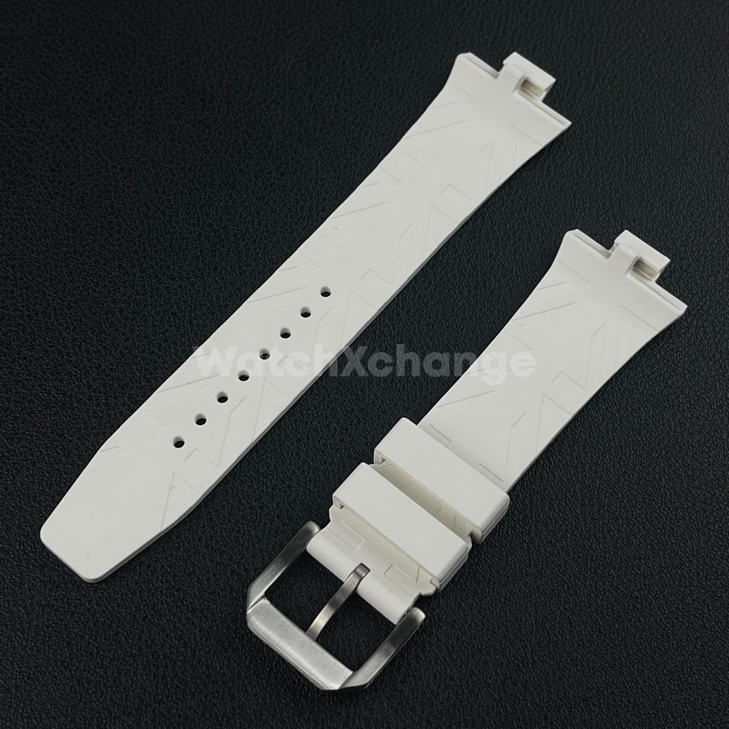 White Rubber Watch Strap For Citizen Tsuyosa NJ0150 NJ0151ME NJ01510158 9mm