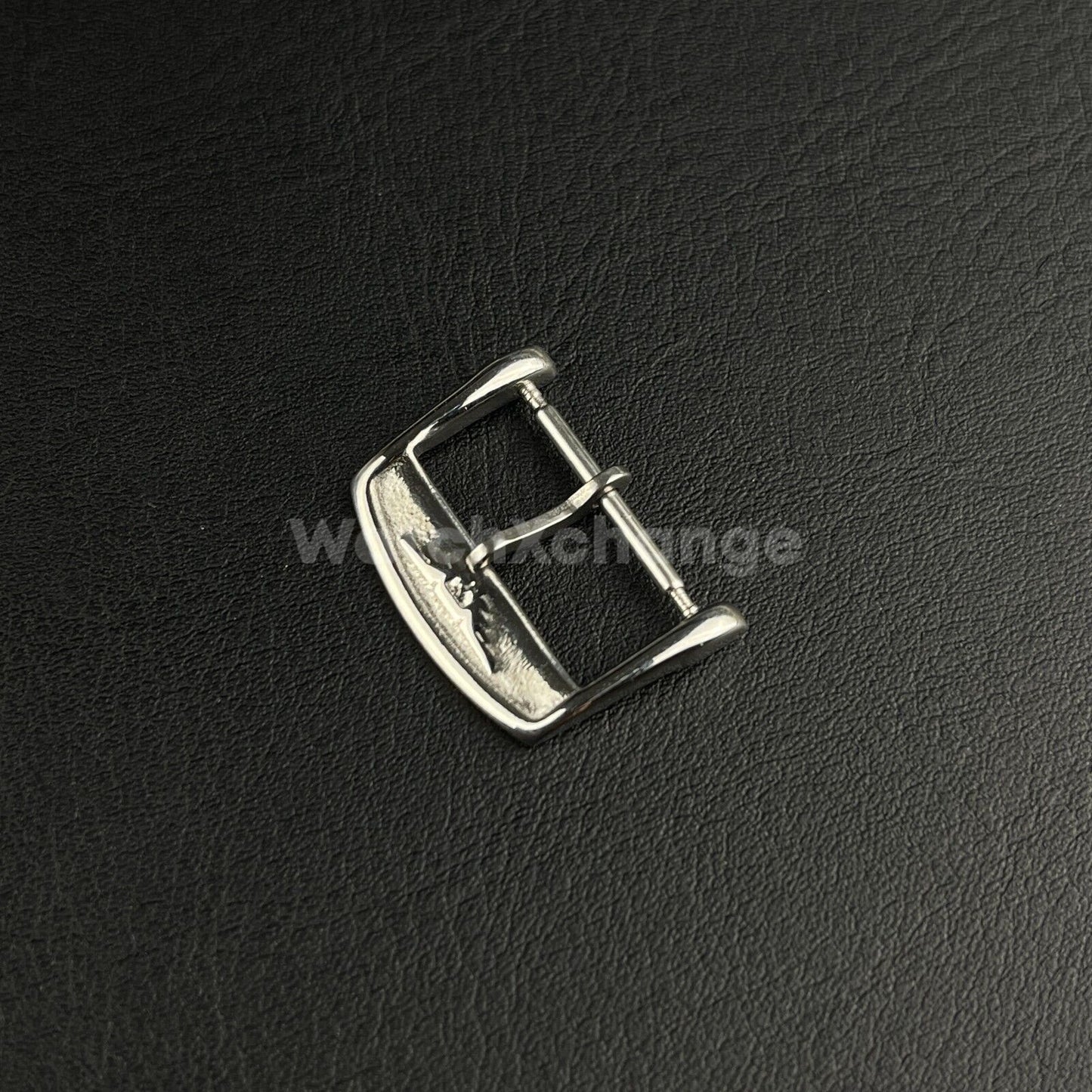 Silver Longines Classic Tongue Buckle Leather Watch Strap Band Clasp 18mm 20mm