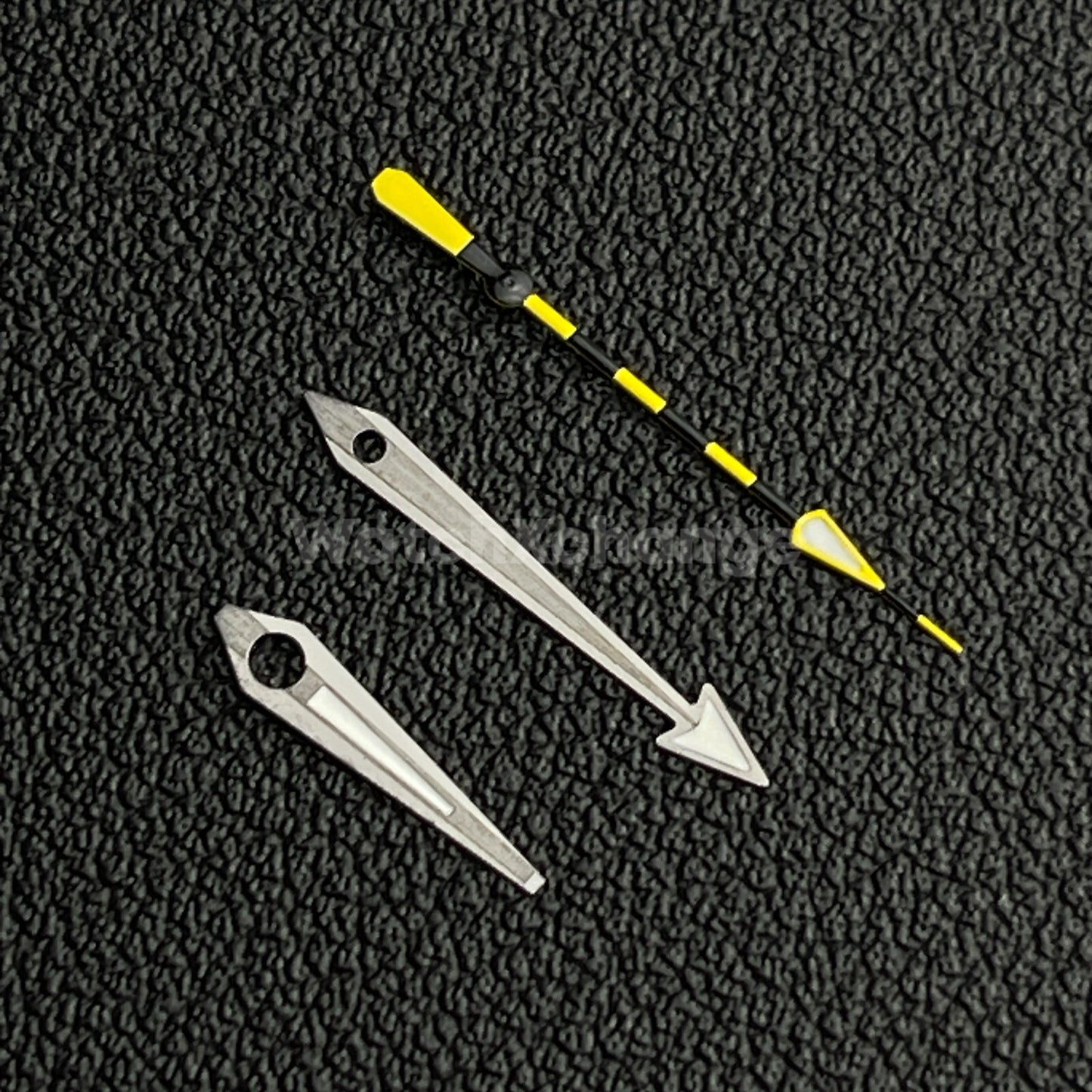 Grey Black & Yellow Striped Watch Hands For SEIKO NH35 NH36 Movements