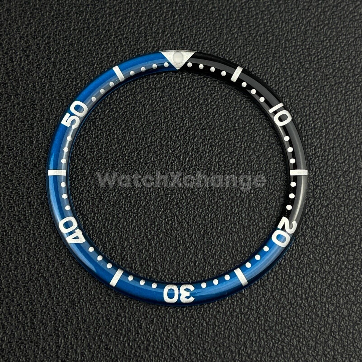Black & Blue 38mm Flat Resin Bezel Insert For Divers Watch Seiko Mod SKX SRPD