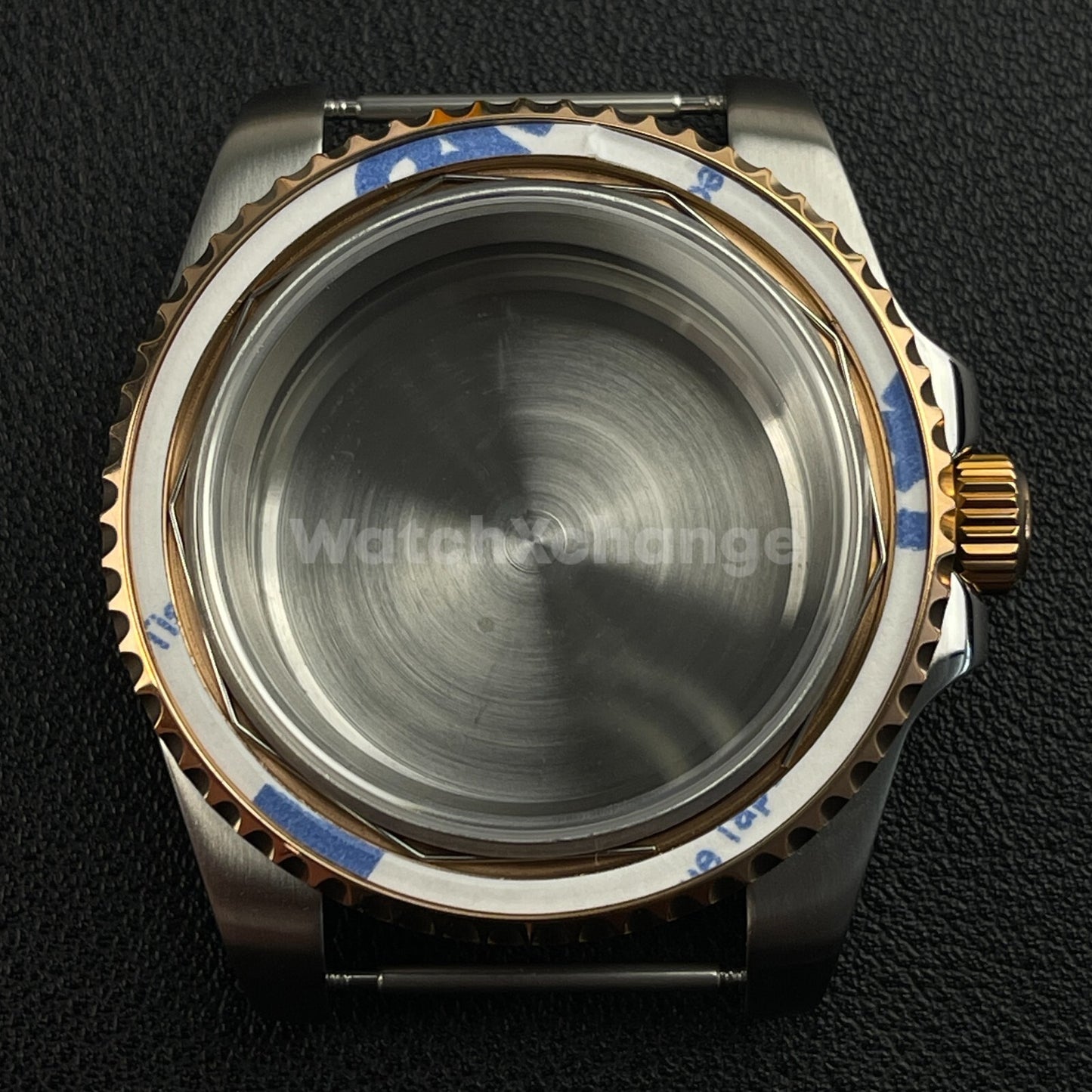 40mm Silver Rose Gold Stainless Steel Divers Watch Case GMT Submariner NH35 NH36