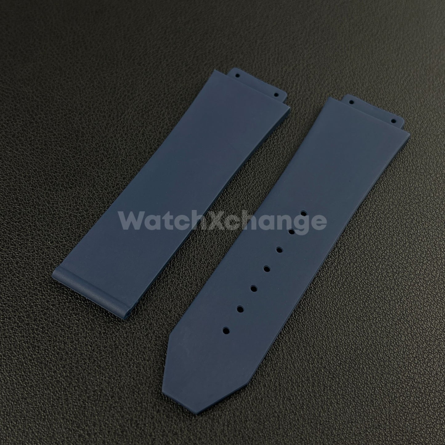Blue Rubber Silicone Watch Strap Waterproof Band 26*19mm Fit HUBLOT BIG BANG