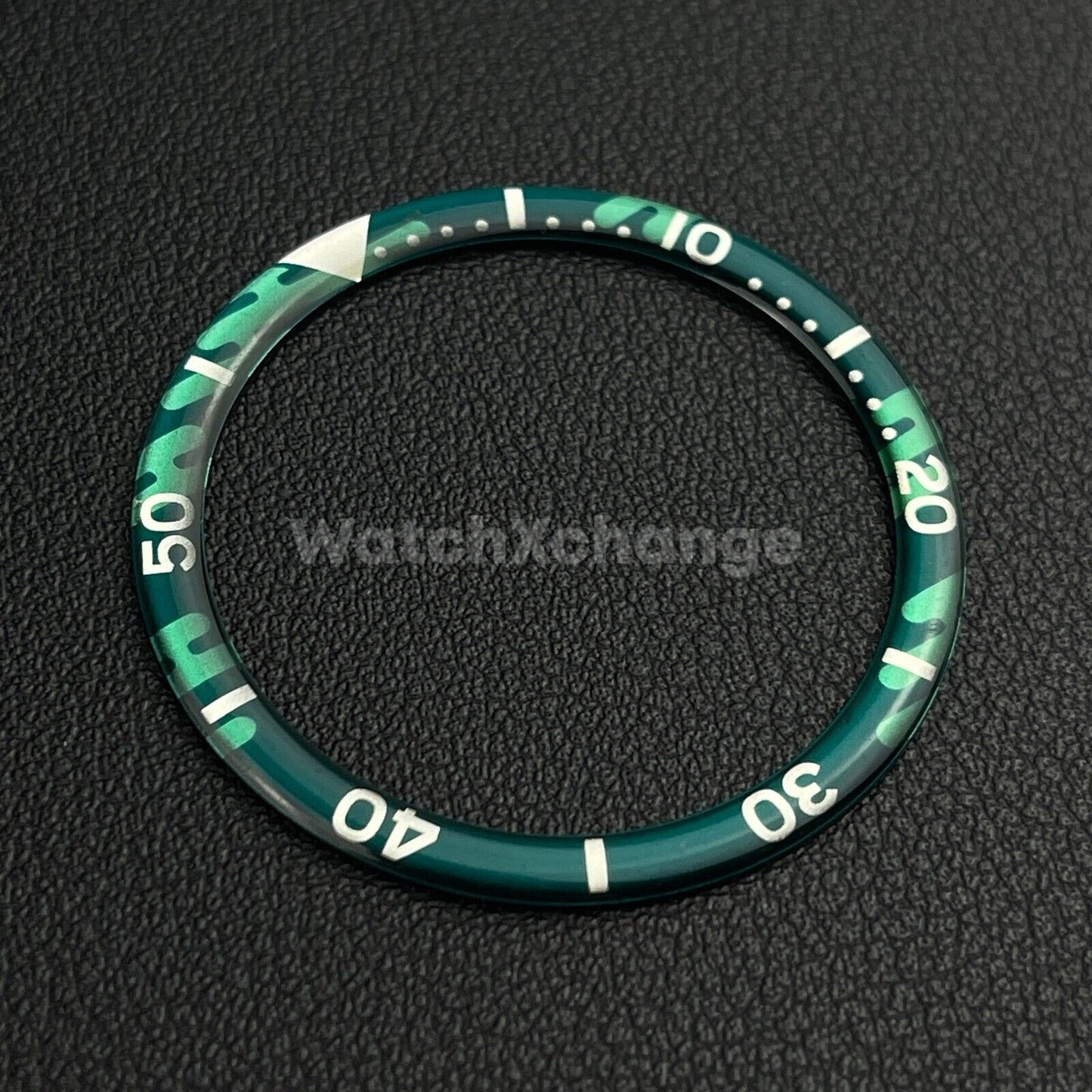 Teal & Silver 38mm Flat Resin Bezel Insert For Divers Watch Seiko Mod SKX SRPD