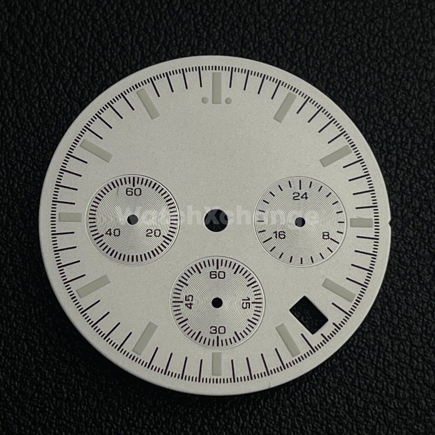 Silver 31.5mm Modified Watch Dial Accessory for VK63 Quartz Movement