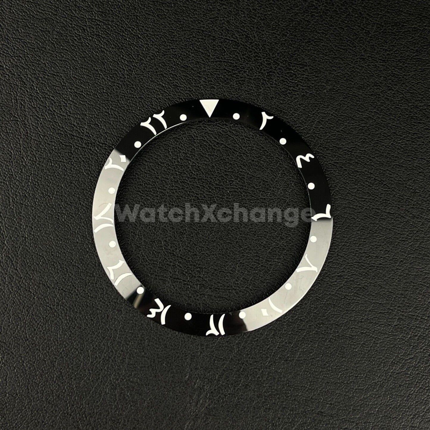 38mm Ceramic Arabic Bezel insert Black White For Rolex Seiko SKX SRPD