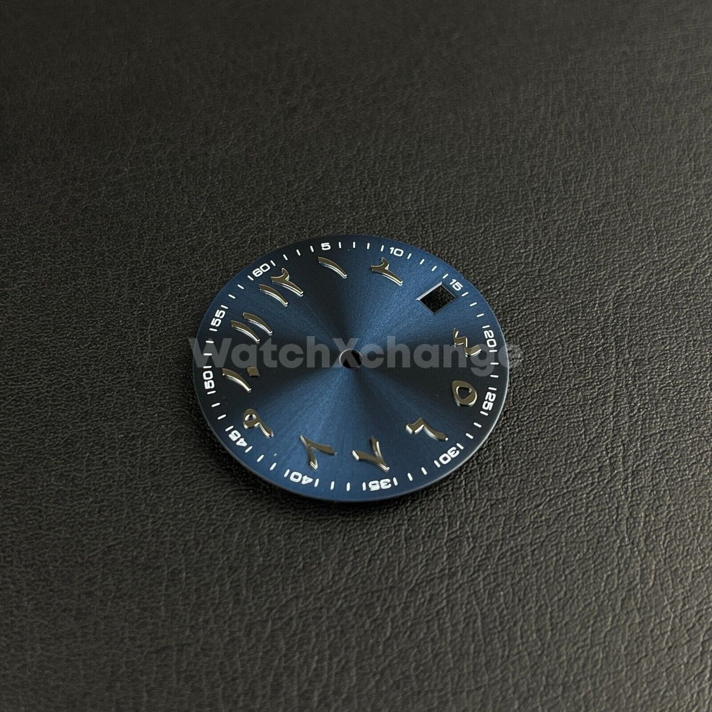 28.5mm Midnight Blue Silver Arabic Watch Dial NH35 NH36 Movement Professional