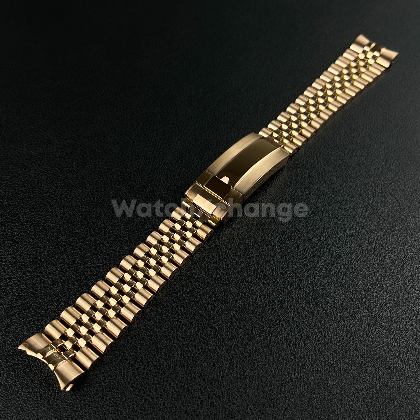 20mm Rose Gold Jubilee Strap Watchband Bracelet For Rolex Sub GMT