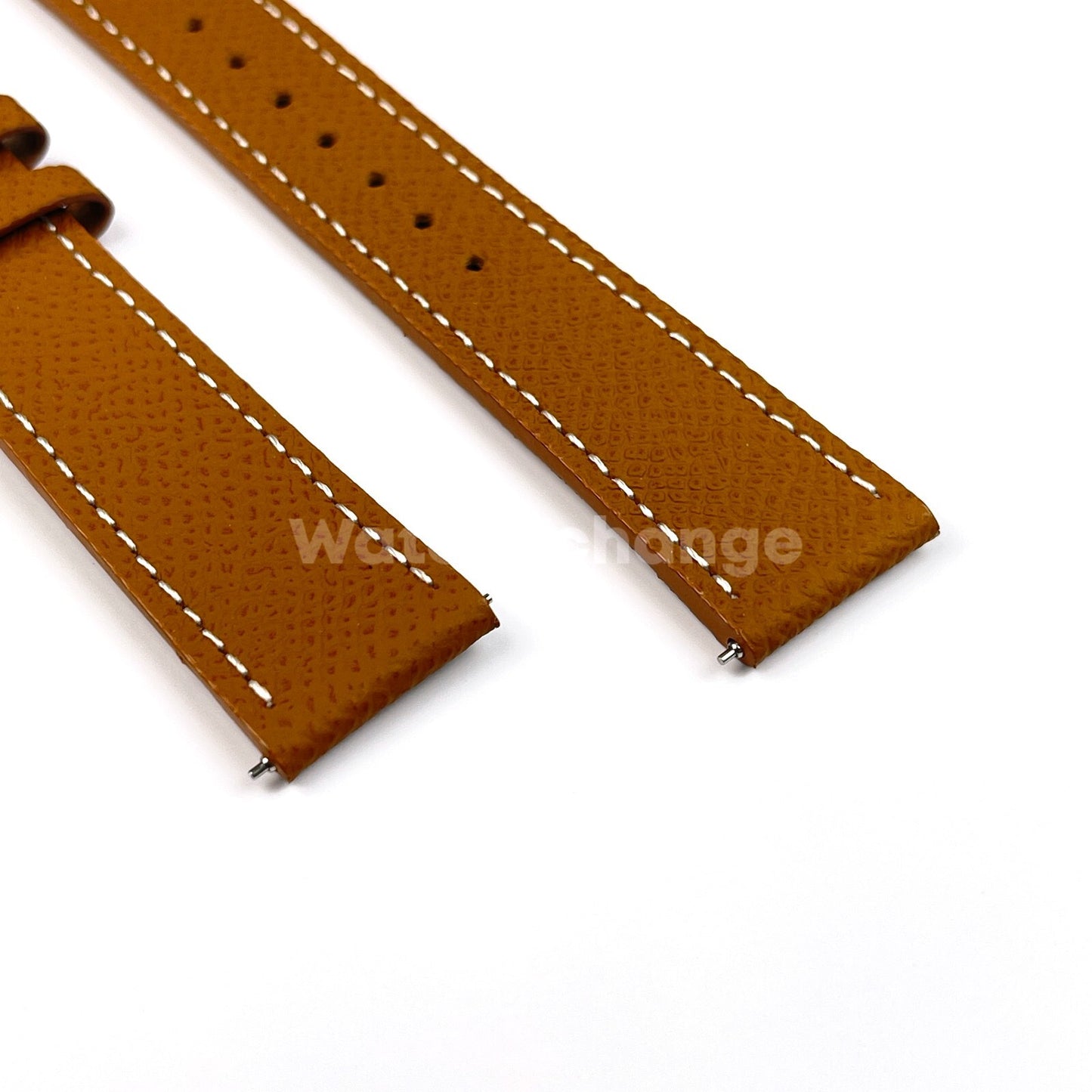Light Brown Universal Quick Release Leather Watch Strap Band 18mm 20mm 22mm