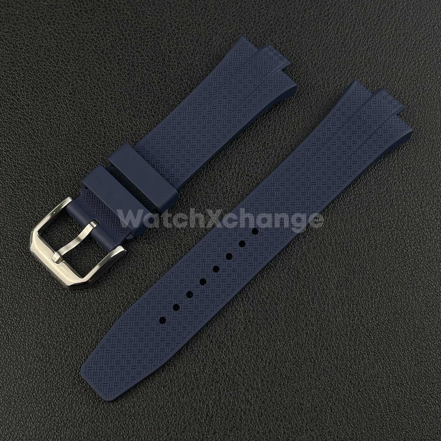 Blue Rubber Watch Strap For Citizen Tsuyosa NJ0150 NJ0151ME NJ01510158 9mm