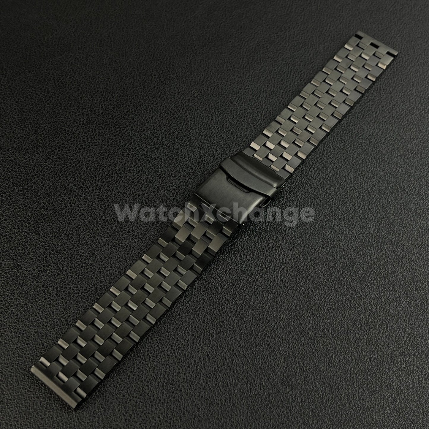 Black Stainless Steel Super Engineer Watch Band Bracelet For Seiko 18mm - 24mm