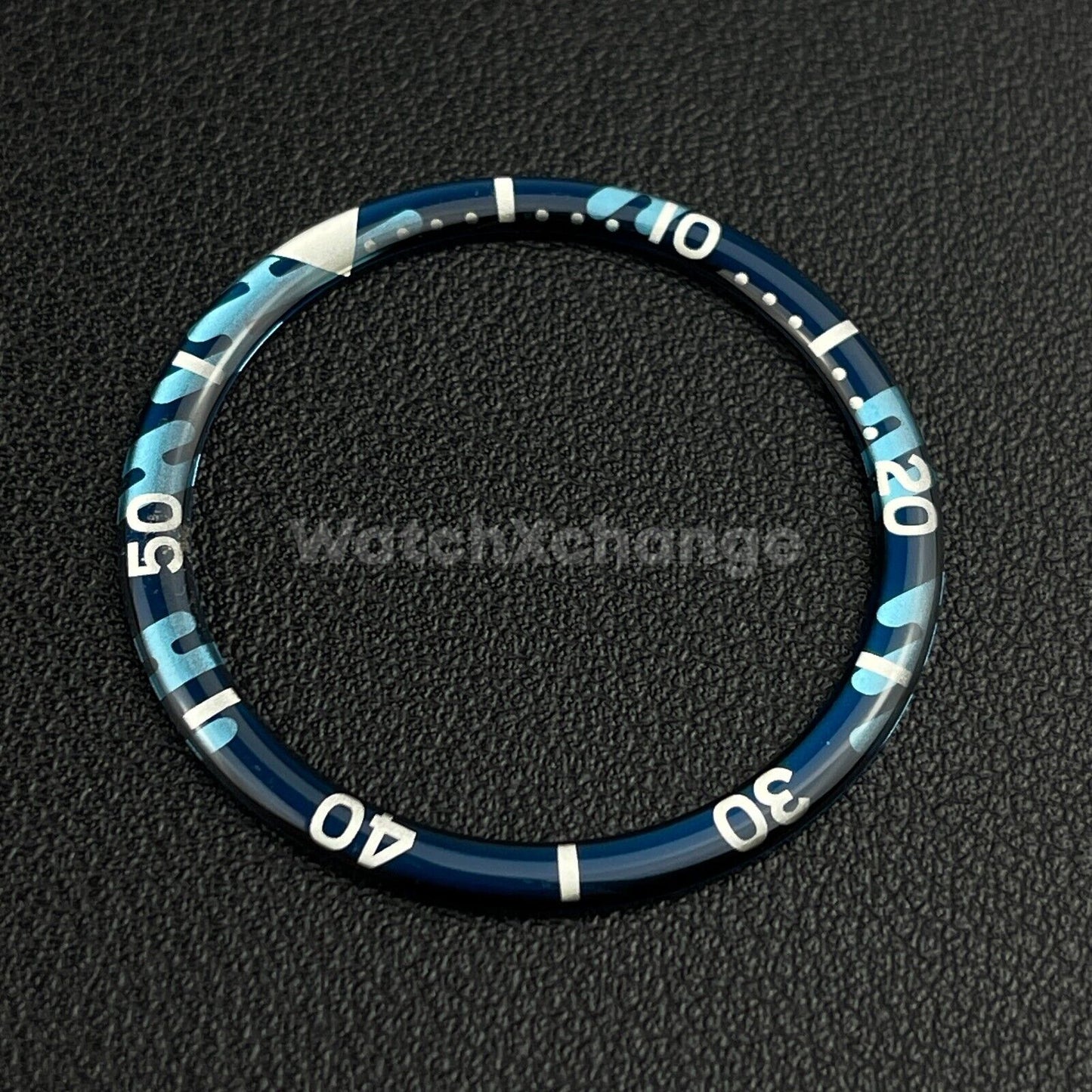 Blue 38mm Flat Resin Bezel Insert For Divers Watch Seiko Mod SKX SRPD