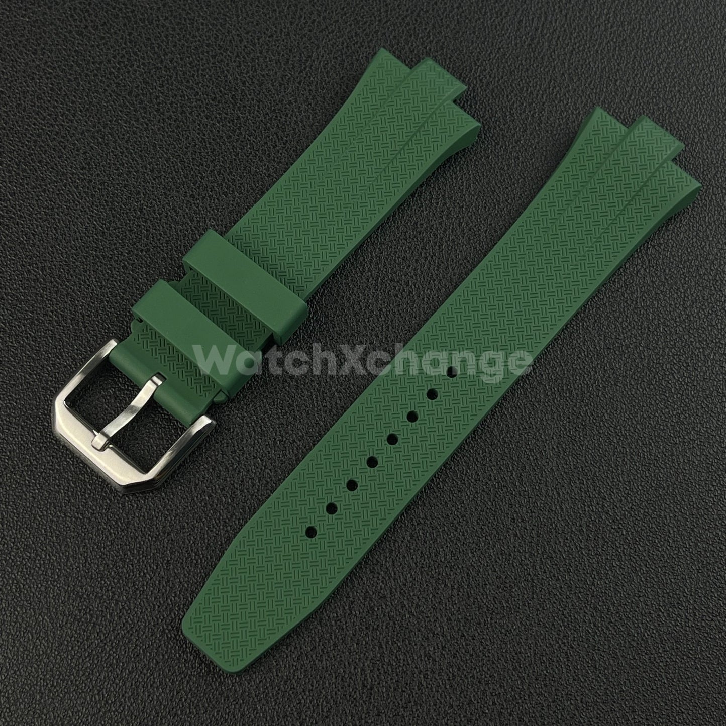 Green Rubber Watch Strap For Citizen Tsuyosa NJ0150 NJ0151ME NJ01510158 9mm