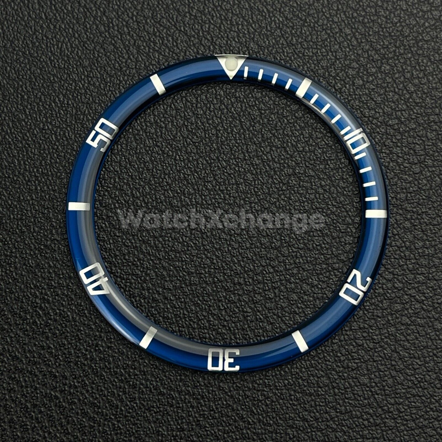 Blue & Silver 38mm Flat Resin Bezel Insert For Divers Watch Seiko Mod SKX SRPD