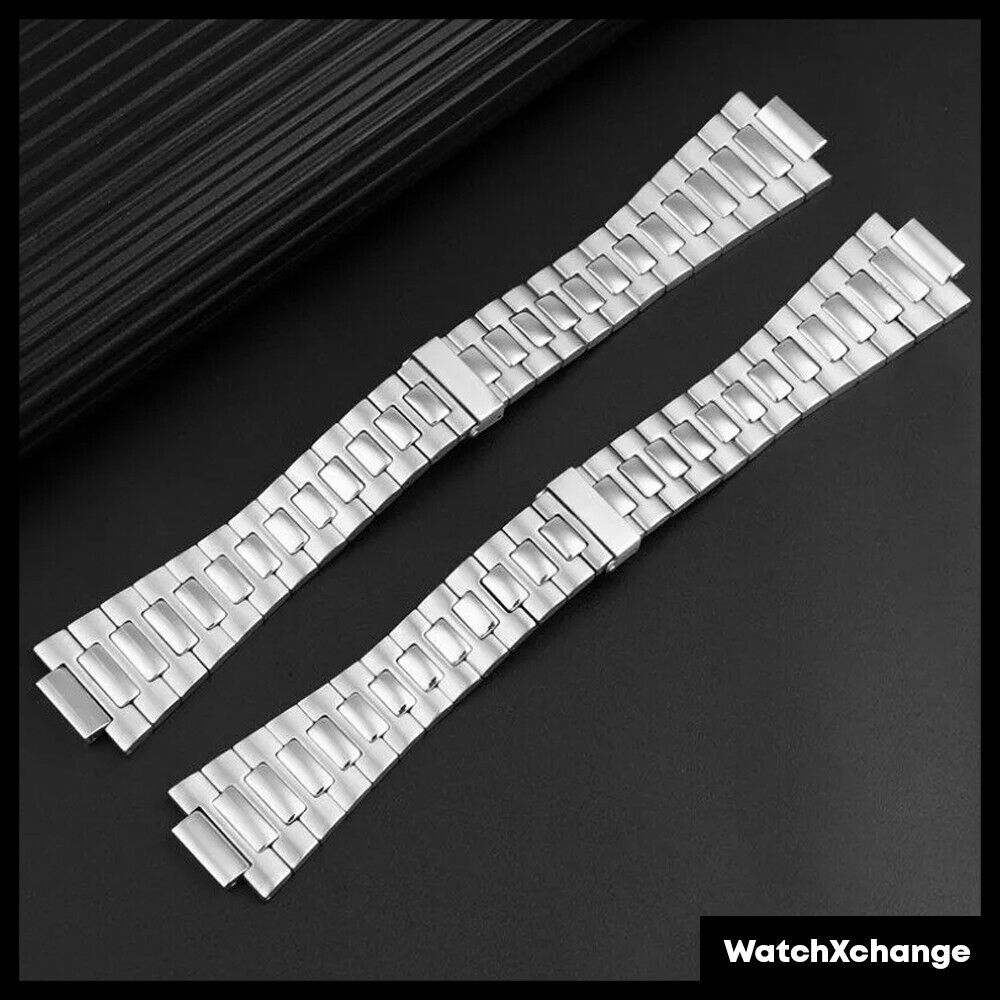 Stainless Steel Watch Band Fit For Patek Philippe Nautilus 5711/5726 Strap 25mm