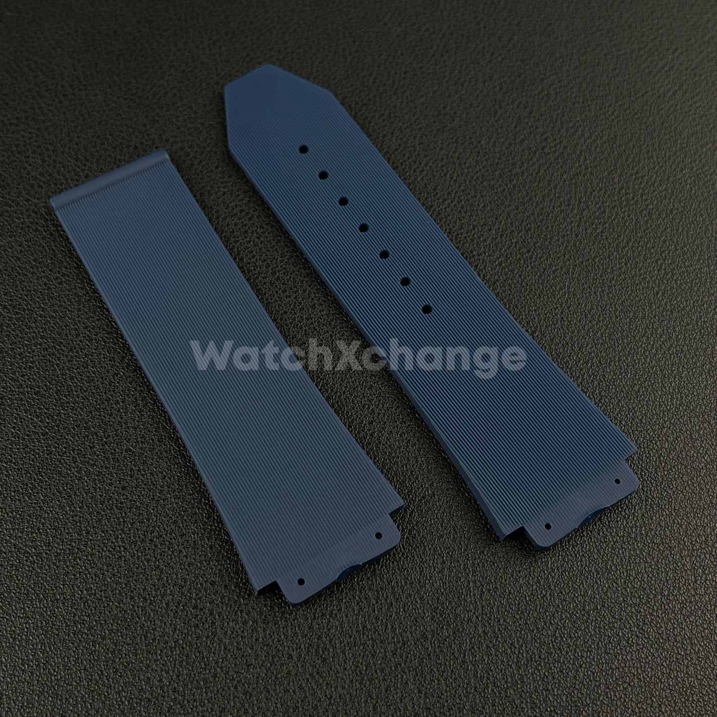 Blue Rubber Silicone Watch Strap Waterproof Band 26*19mm Fit HUBLOT BIG BANG