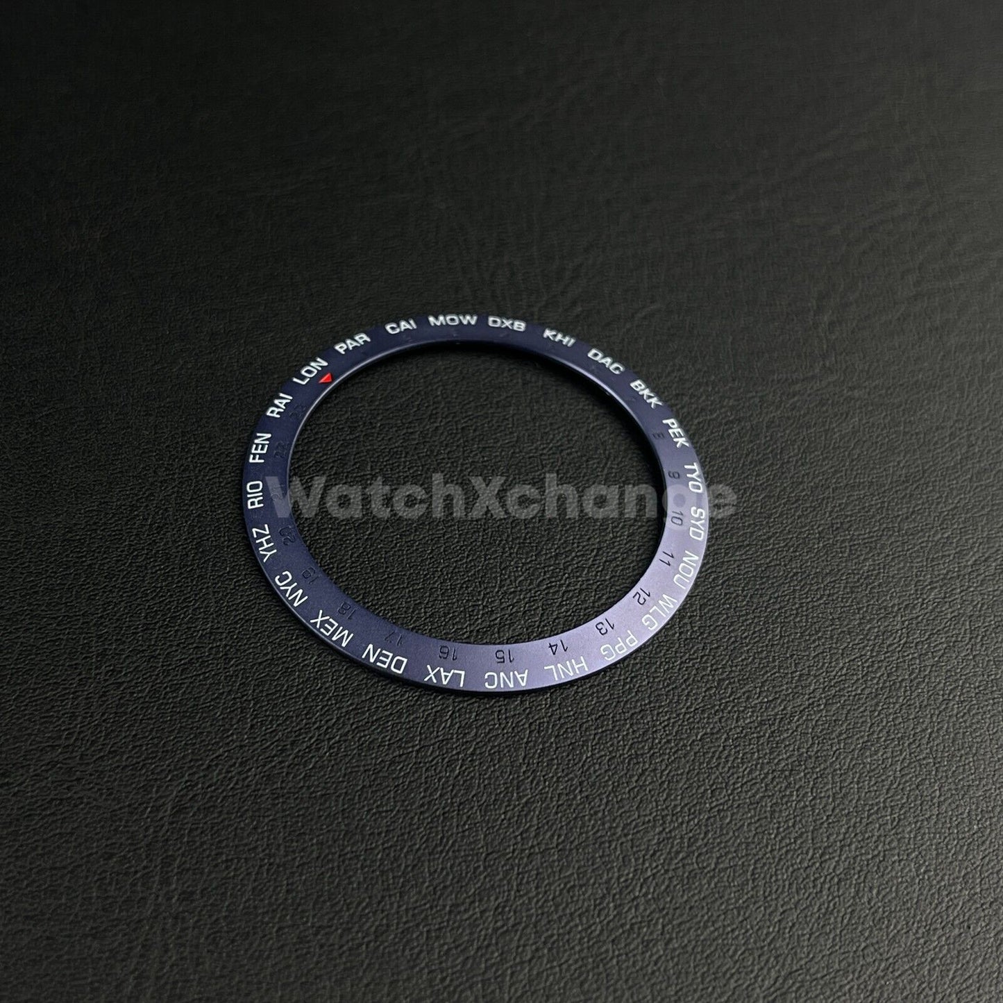 38mm Metal Bezel insert For Divers Watch Rolex GMT Seiko SKX SRPD Blue Timezone