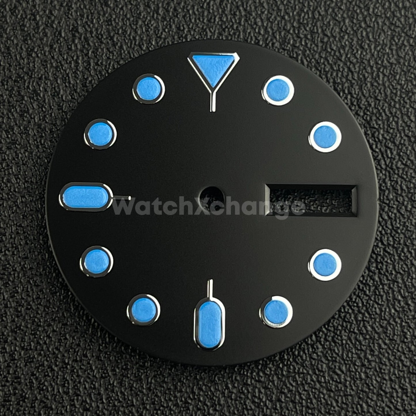 28.5mm Black & Blue Watch Dial Face for SEIKO NH36 Movement