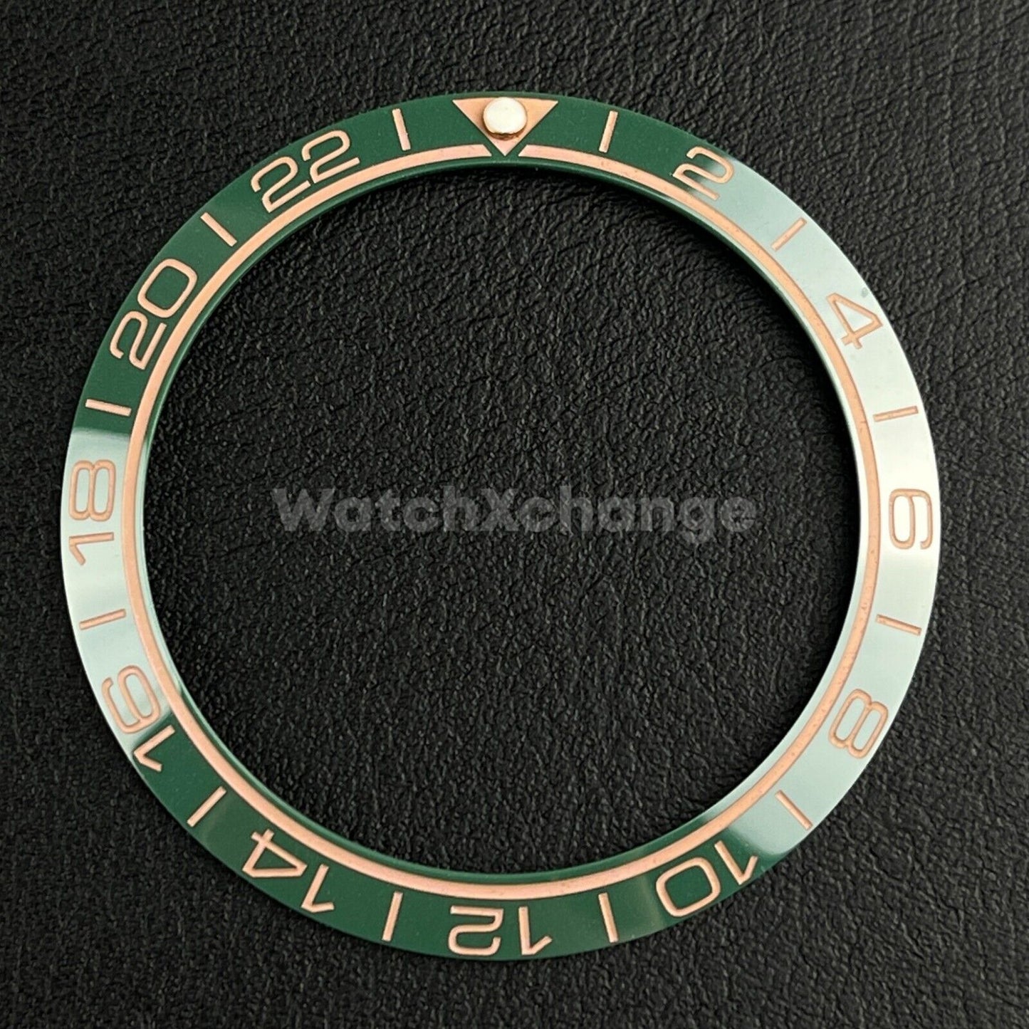 Green Ceramic Bezel Insert 38mm GMT For Rolex Seiko SKX007 SKX009 SRPD Sloped