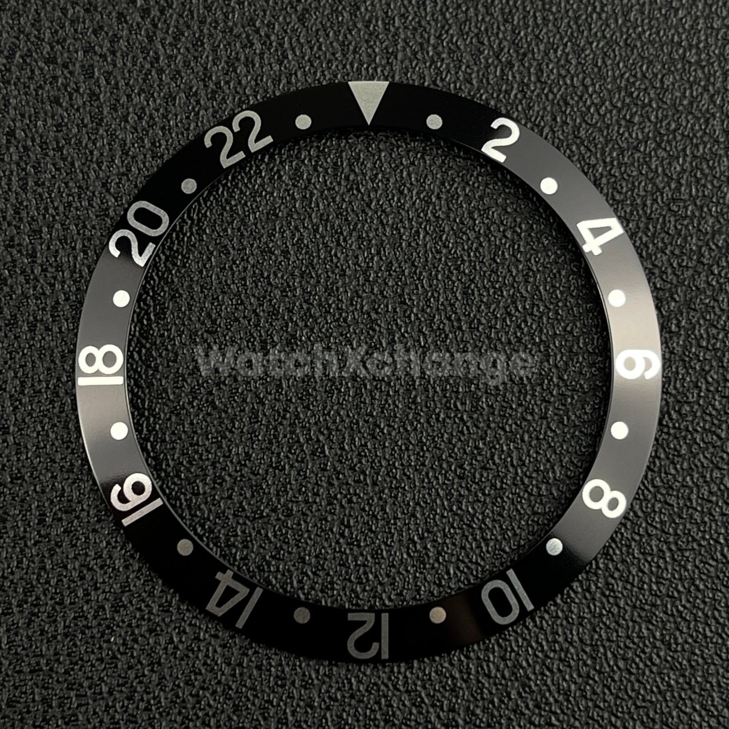Black & Silver 37.5mm Aluminium Watch Bezel Insert for Rolex 16610 Seiko