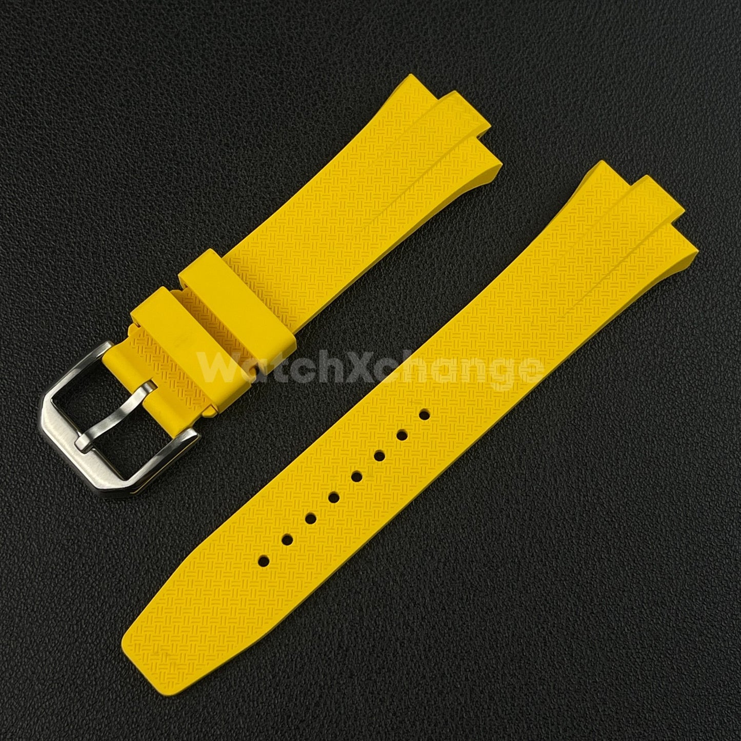 Yellow Rubber Watch Strap For Citizen Tsuyosa NJ0150 NJ0151ME NJ01510158 9mm