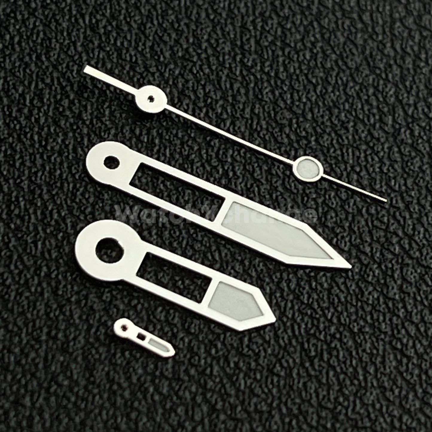 Silver & White Watch Hands For SEIKO NH39 Movements Part with 24 Hour Hand
