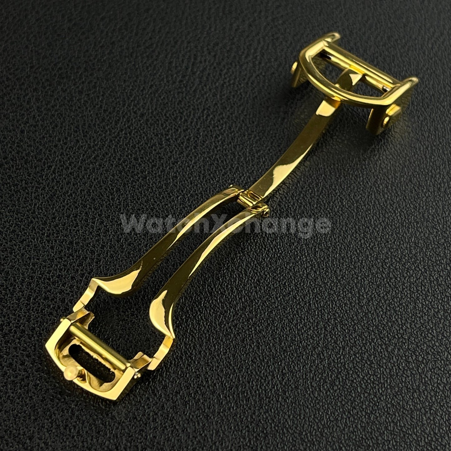 Gold Deployment Watch Clasp For Cartier Watch Strap Stainless Steel 14mm- 18mm