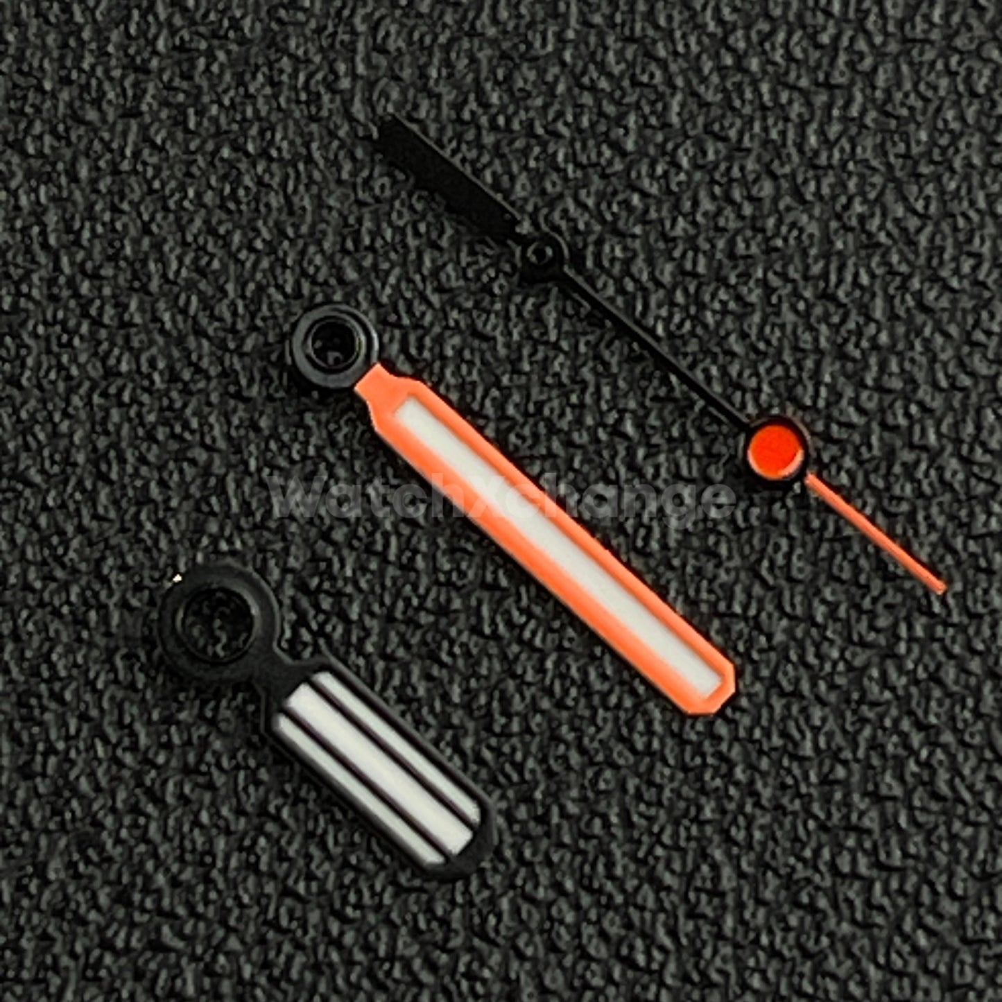 Black & Orange Watch Hands For SEIKO NH35/36 Movements