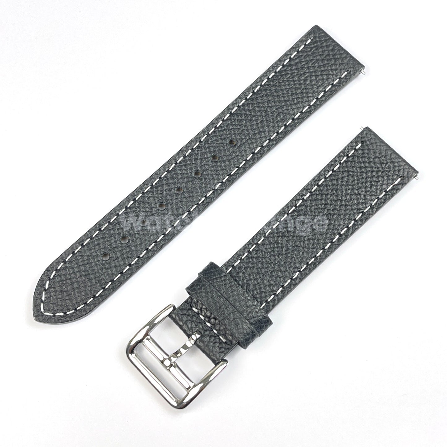 Black Universal Quick Release Genuine Leather Watch Strap Band 18mm 20mm 22mm