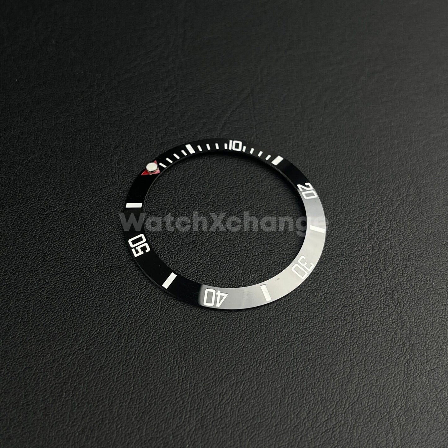 38mm Ceramic Bezel Black & Red insert For Divers Watch Rolex GMT Seiko SKX SRPD
