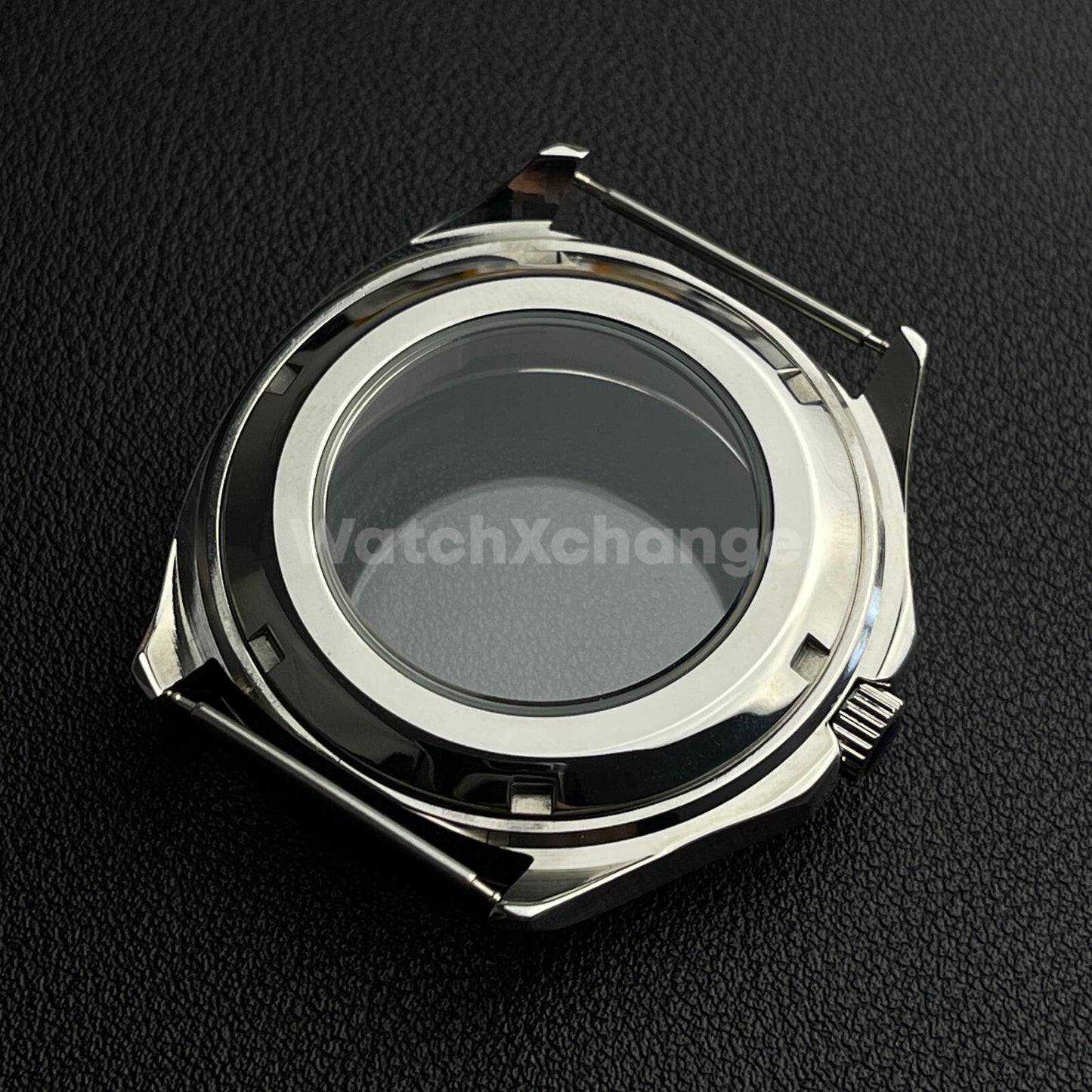 40mm Silver Stainless Steel Watch Case For Japanese NH35 NH36 NH38