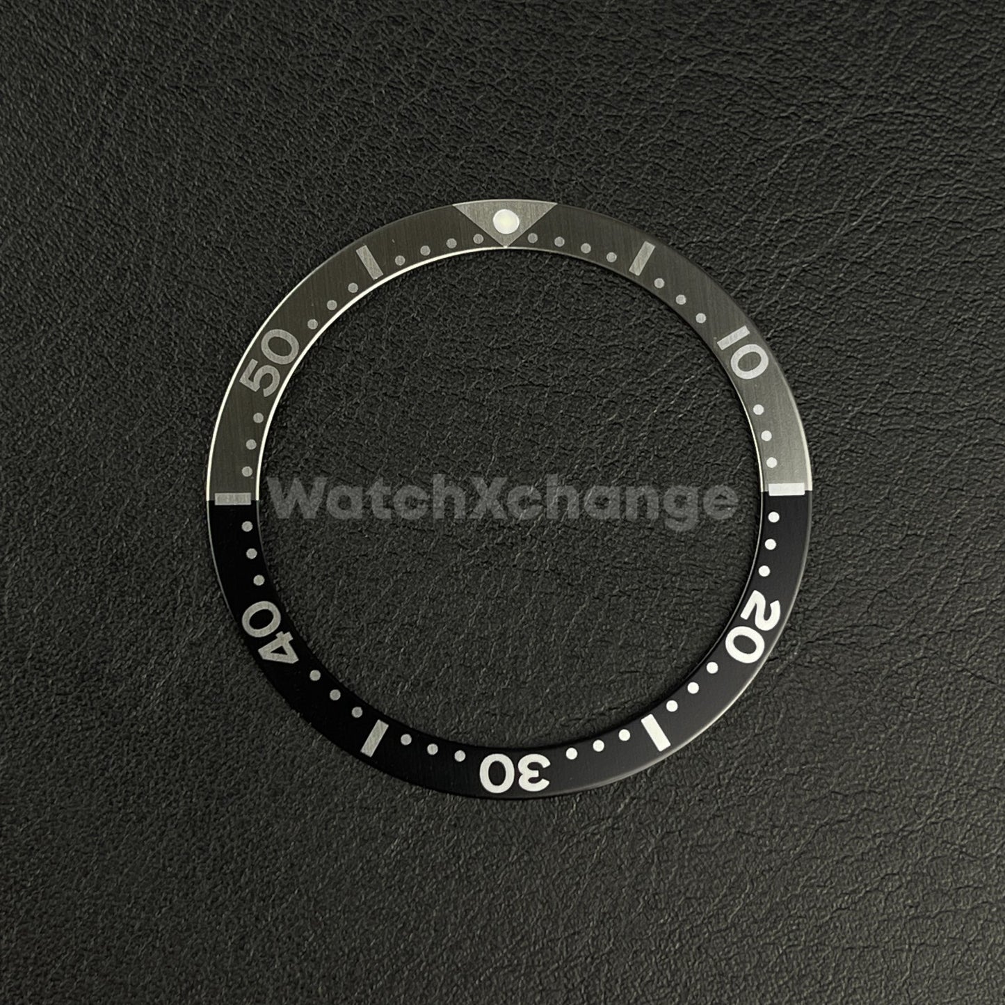 Grey & Black 38mm Flat Aluminium Bezel Insert For Divers Watch Seiko Mod Turtle