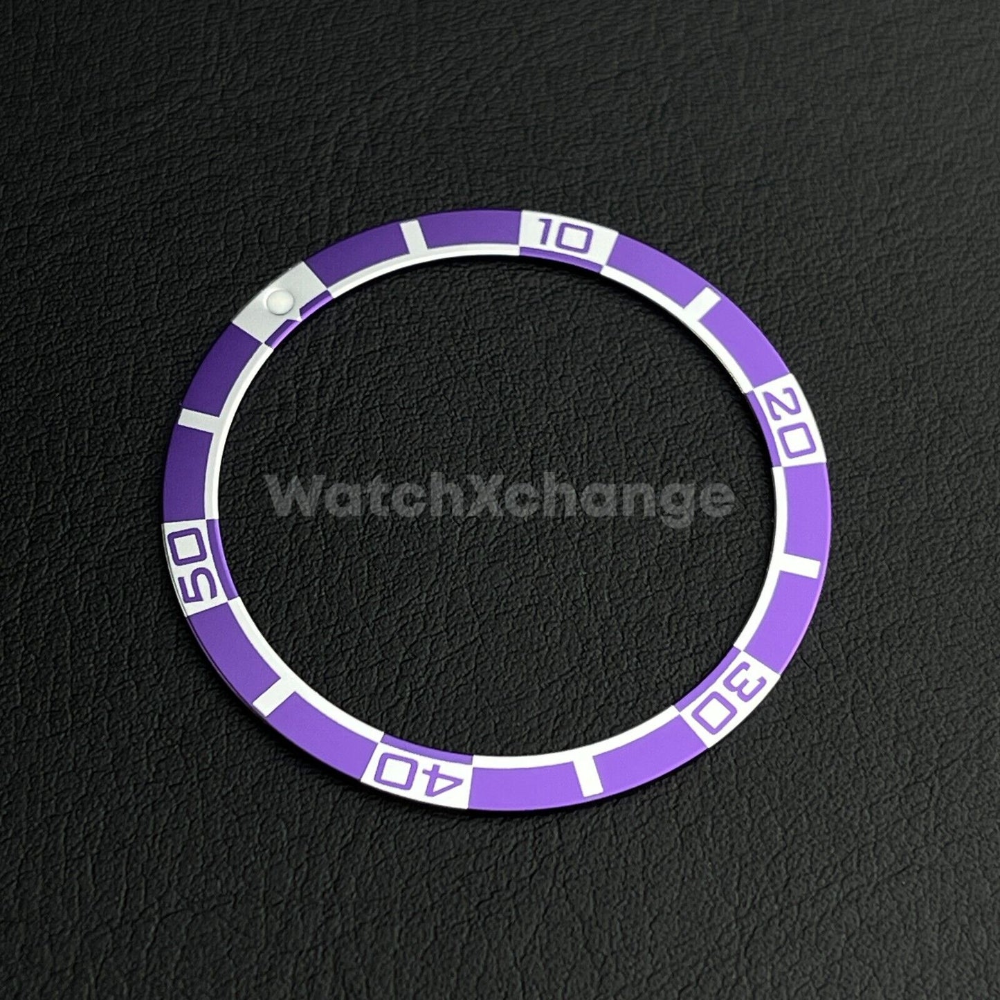 Purple 38mm Flat Aluminium Bezel Insert For Diver Watch Seiko Mod SKX SRPD