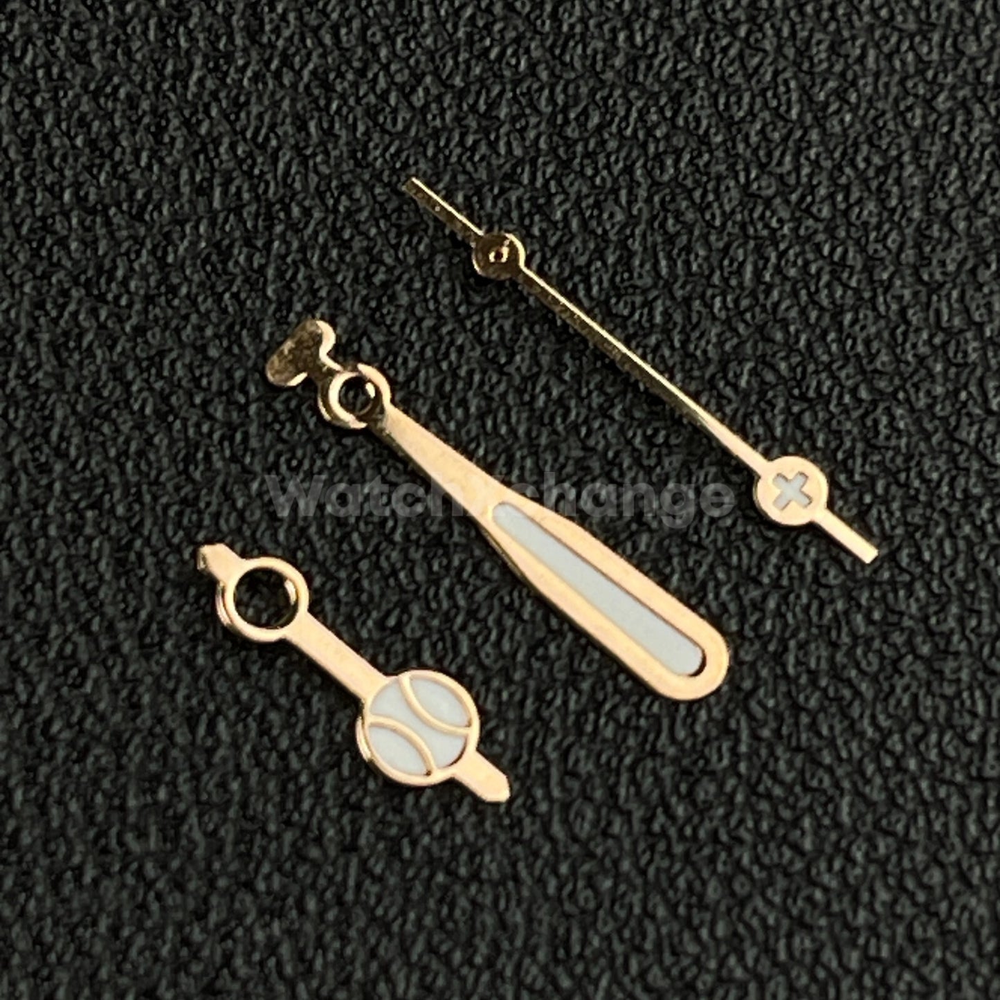 Rose Gold Baseball Bat and Ball Style Watch Hands For SEIKO NH35/36 Movements