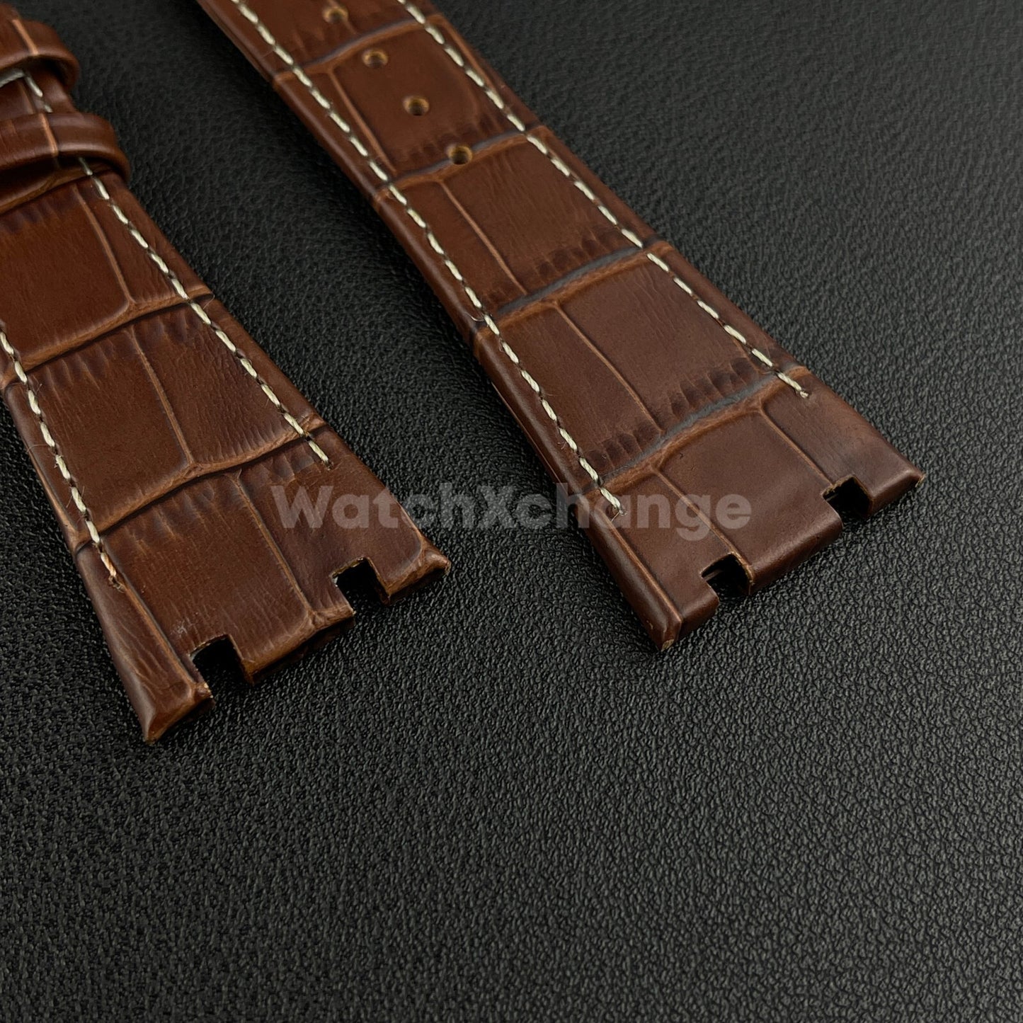 Brown Leather Watchband For Audemars Piguet Royal Oak Offshore 15400 AP Strap