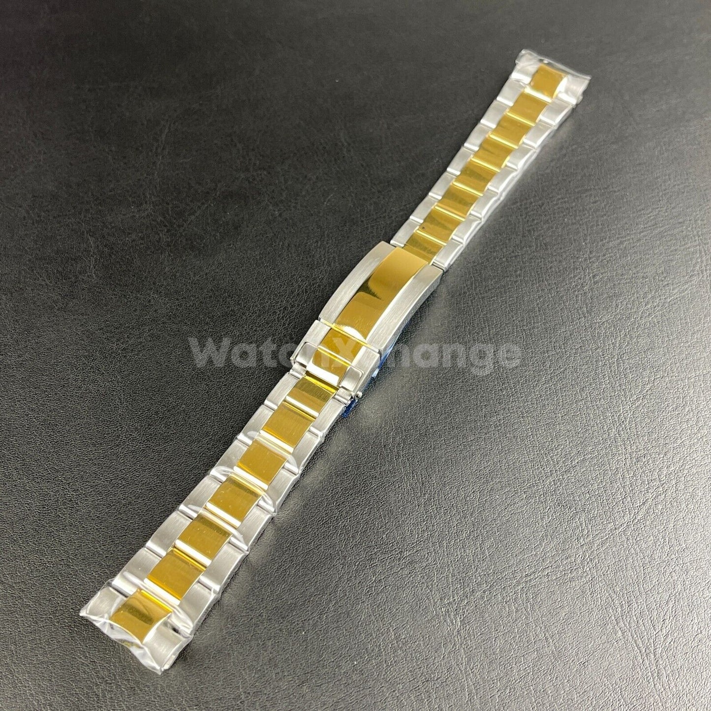 Silver Gold Watch Strap Band Replacement fit Rolex Submariner, Daytona, GMT 20mm