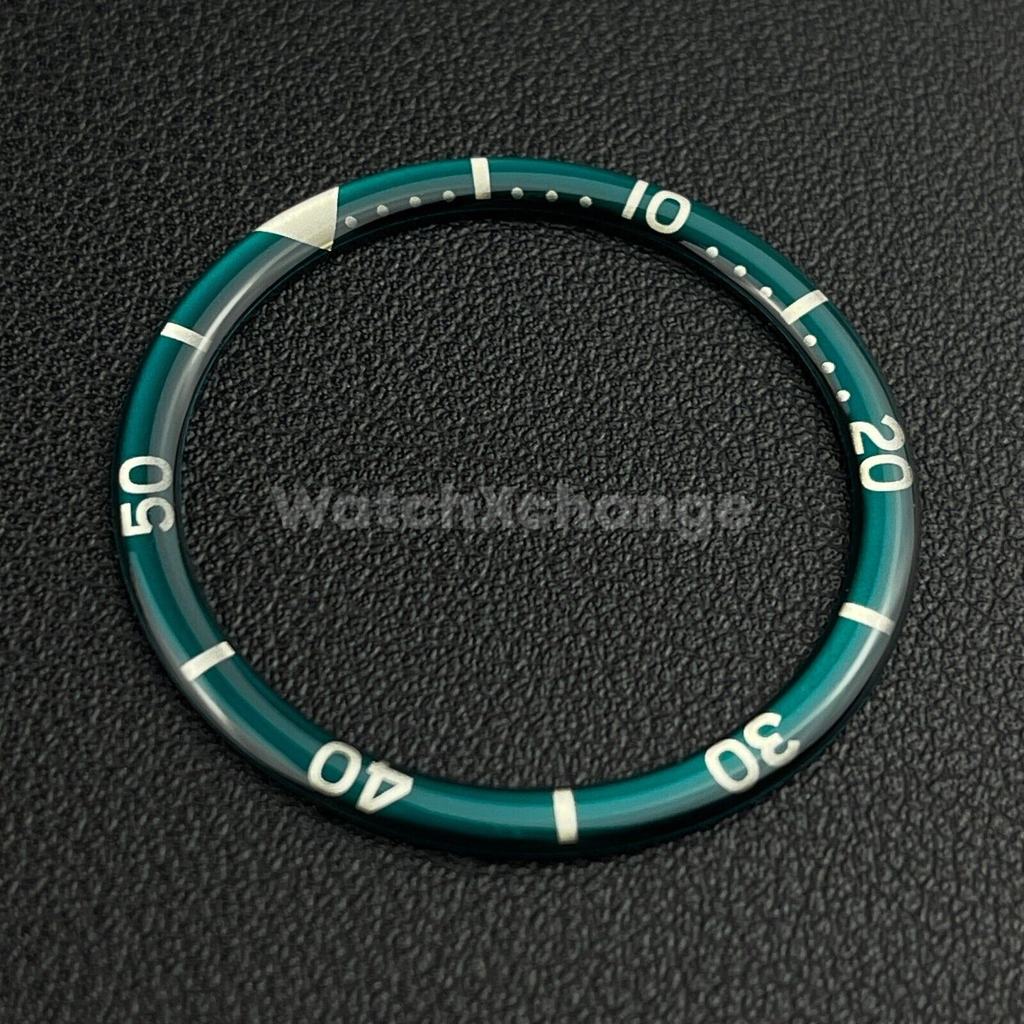 Teal & Silver 38mm Flat Resin Bezel Insert For Divers Watch Seiko Mod SKX SRPD