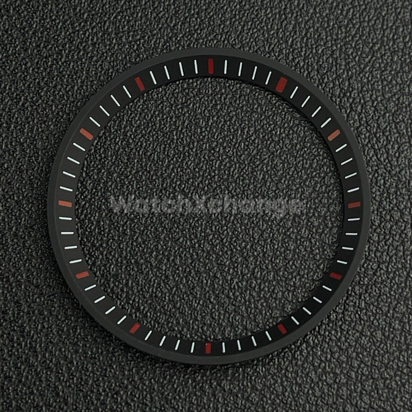 Black & Red Chapter Ring for Seiko SKX007 SRPD & Mod Watches 32.3mm NH36 NH35