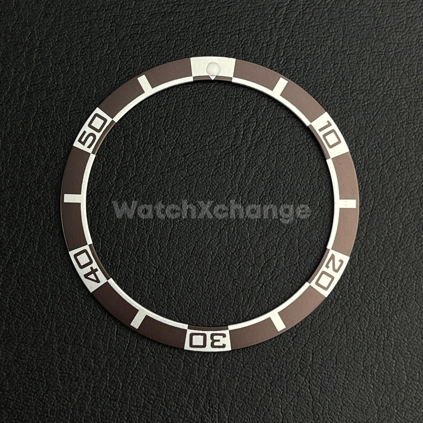 Brown 38mm Flat Aluminium Bezel Insert For Diver Watch Seiko Mod SKX SRPD