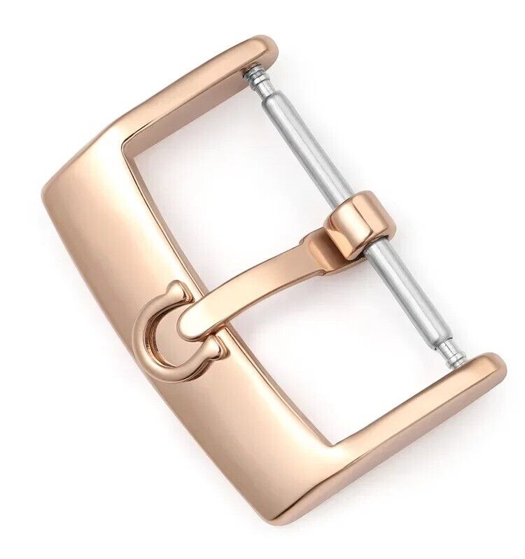 Rose Gold Tongue Classic Buckle For Omega Watch Strap Band Clasp 16 18 20mm