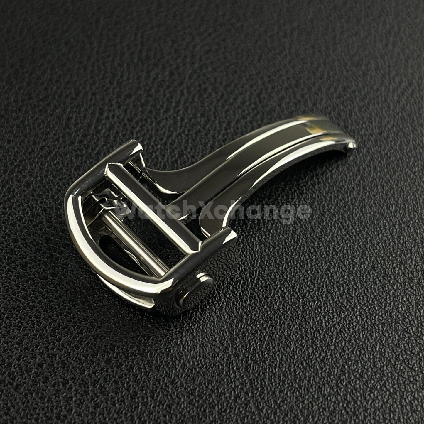 Silver Deployment Watch Clasp For Cartier Watch Strap Stainless Steel 14mm- 18mm