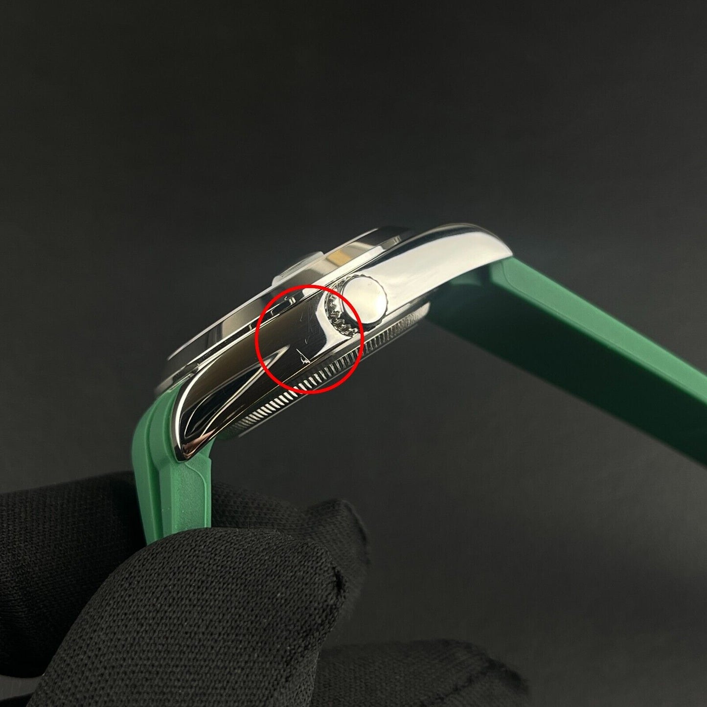 Arabic Green 36mm Mens Watch NH35A Automatic Movement Sapphire Steel