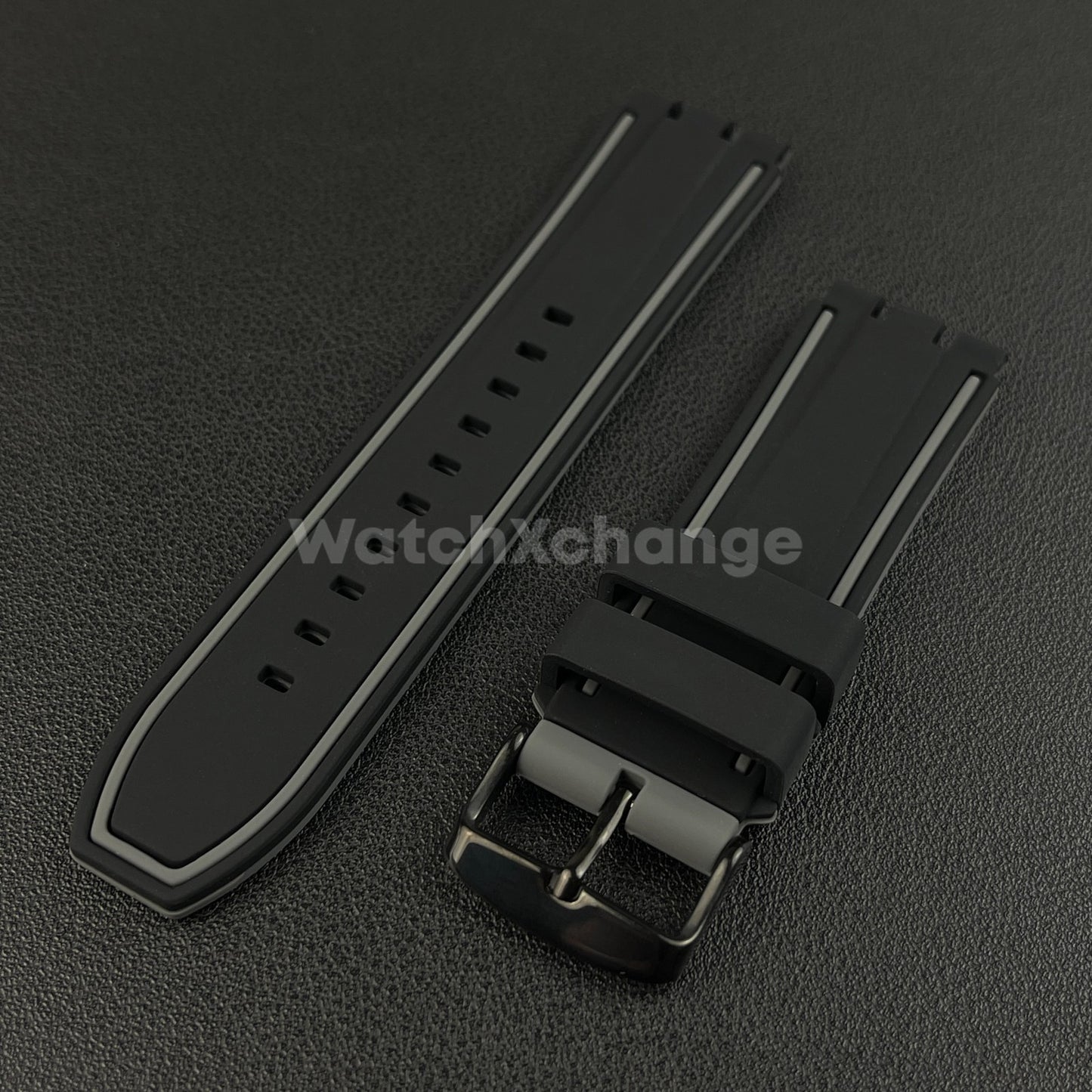 Grey Black Silicone Watch Strap For SWATCH Irony YVS400 YVS451 YVB404 Watchband